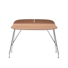 Kartell - Earl Of Wood 4927, Light Wood, Chrome - Skrivbord - Philippe Starck - Träfärgad - Metall/Trä