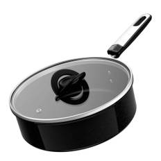Tefal - Exceptional Ceramic traktörpanna med lock 24 cm svart