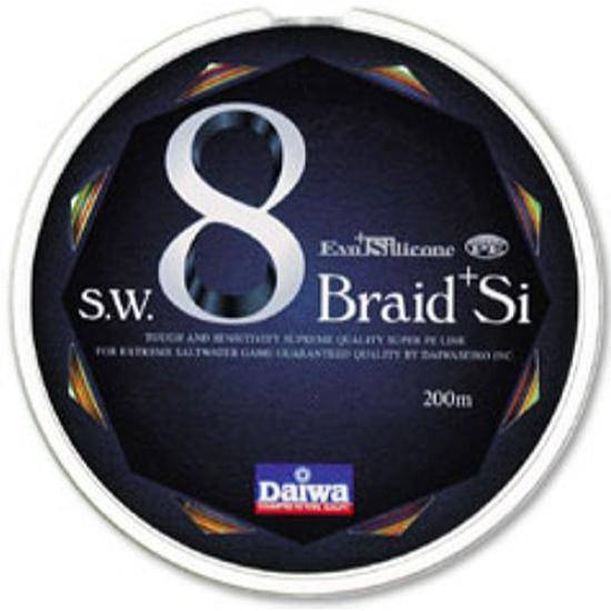 Daiwa PE Line Saltwater 8 Braid Si 200m 3 Multi Color + No.