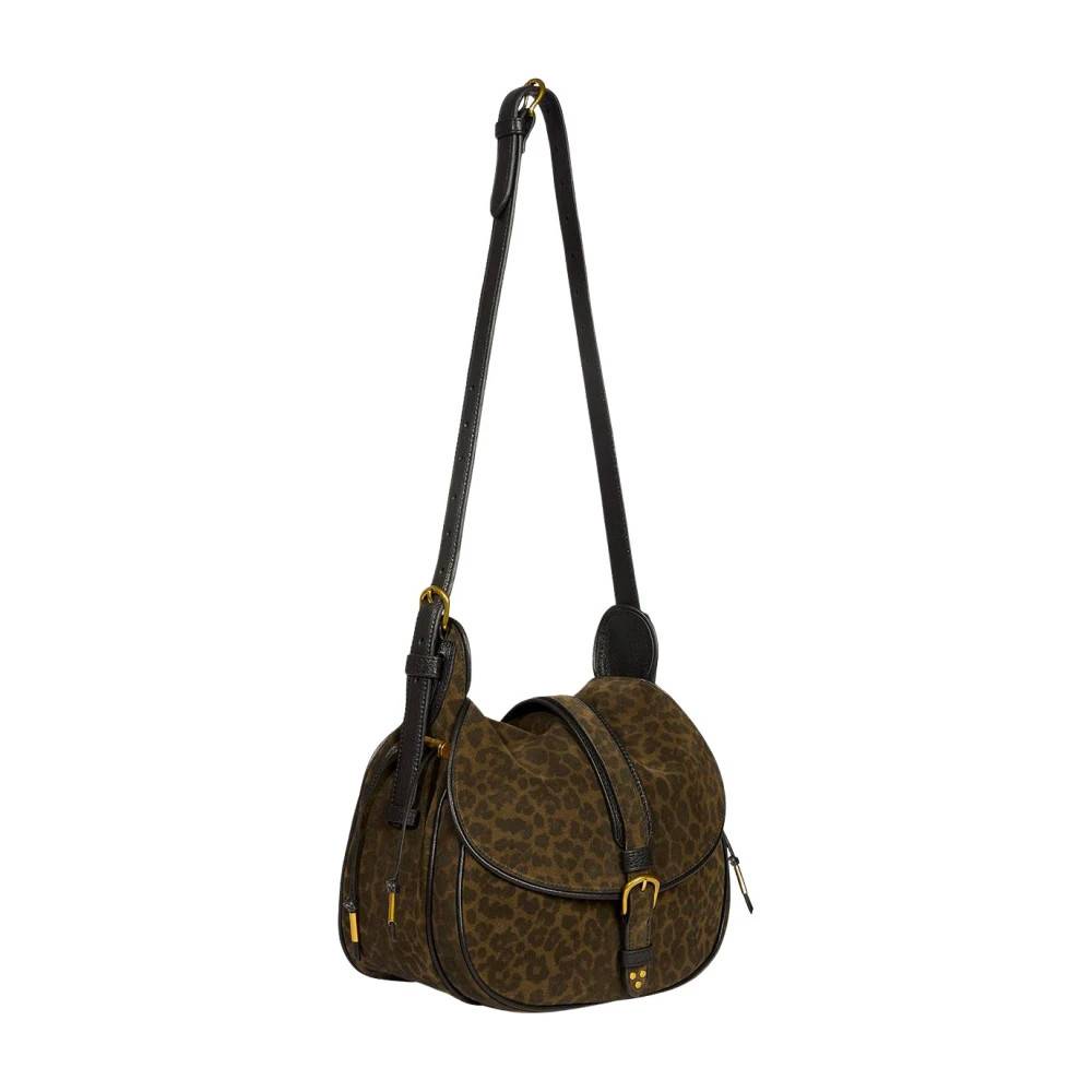 Jérôme Dreyfuss Gildas Skuldertaske - Tasker - Dame - Grøn - ONE SIZE - Uld