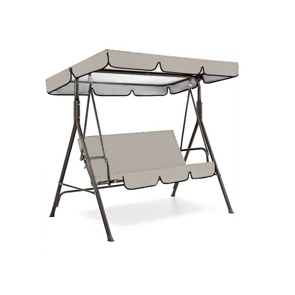 Sunshade for Swing Pew 2/3 Seater Garden Swing Chair Cover Polyester Taffeta Waterproof Canopy Tools D