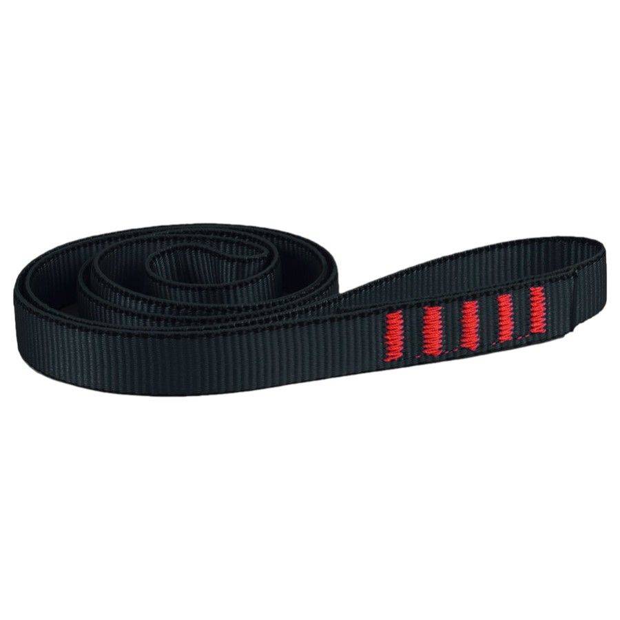 Edelweiss Sling Flat 18MM X5, klätterslinga, svart