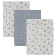 Pippi Muslinfiltar - Nr - 3-pack - 65x65 cm - Ashley Blue - Pippi Baby - One Size - Muslinfilt