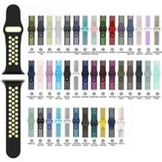 Double Sport Silicone Watch Band Strap For Apple  iWatch Series 8 7 6 5 4 3 2 1