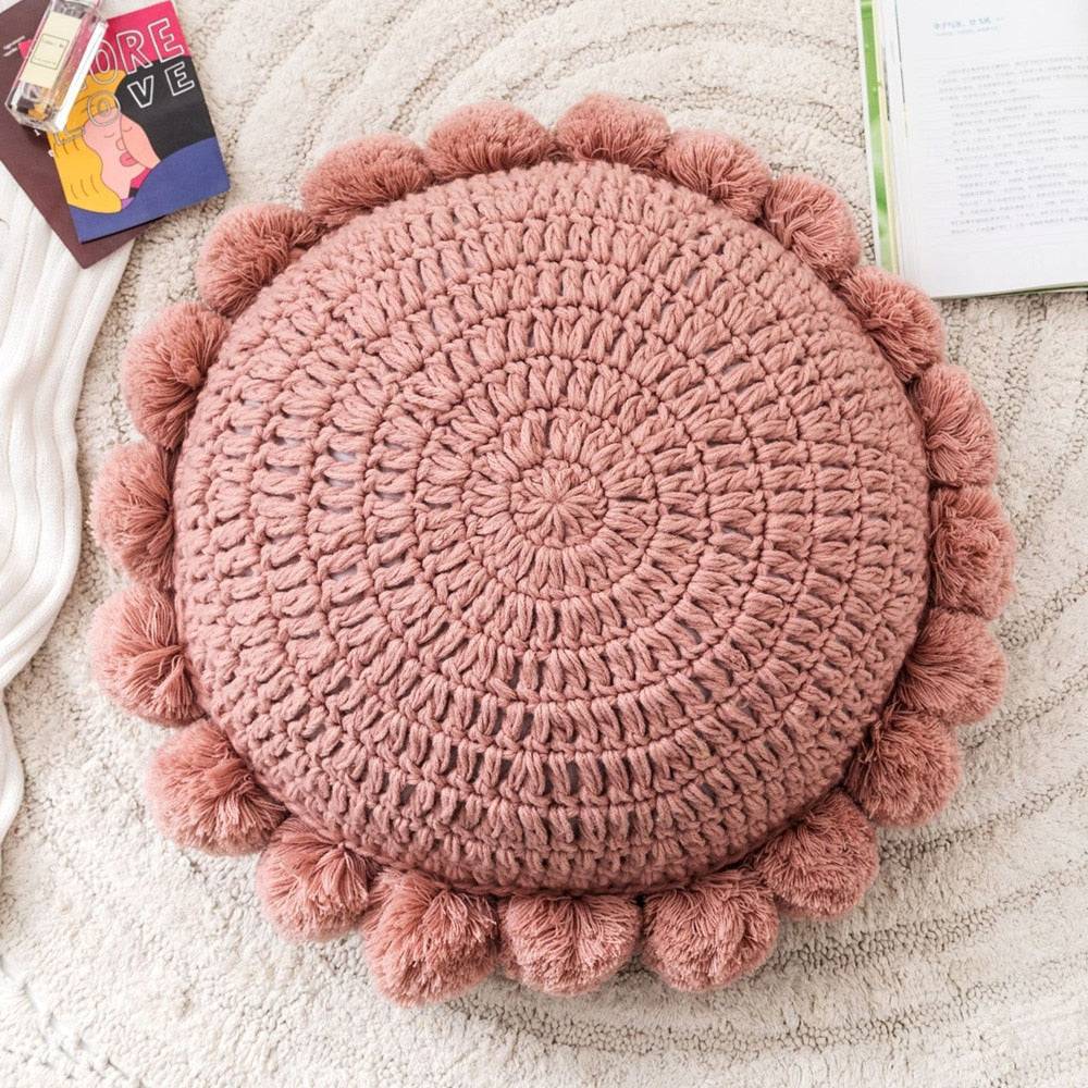 CozyCushion – Stilfull Dekorativ Kudde för Hemmet - Rosa / Diameter 45cm