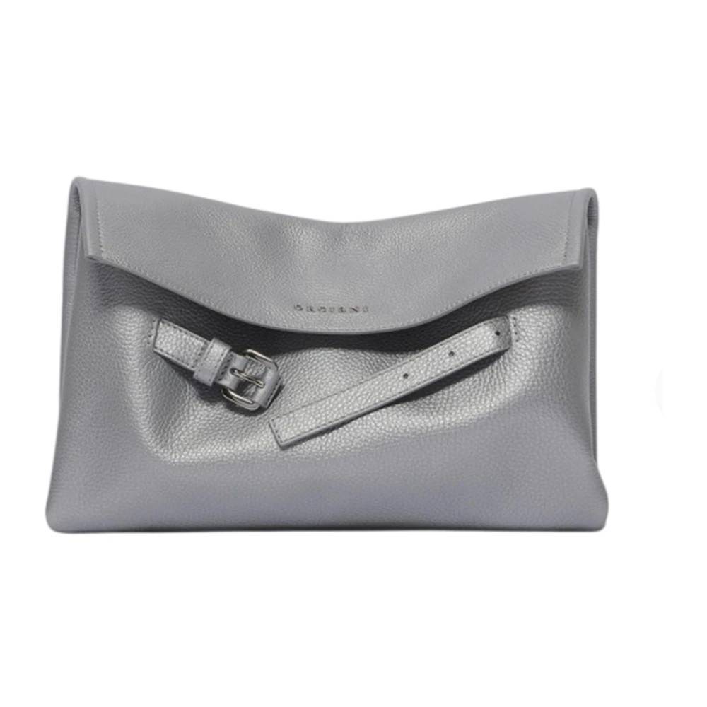 Orciani Leather Crossbody Bag - Tasker - Dame - Grå - ONE SIZE - Uld
