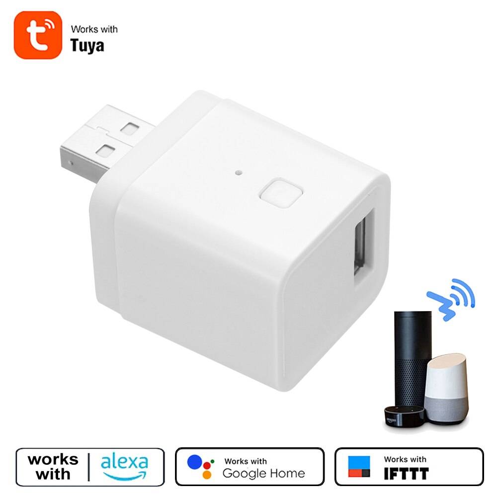 Tuya micro smart usb adapter switch 5v wifi usb power adapter smart home switch via tuya app röststyrning för alexa google home