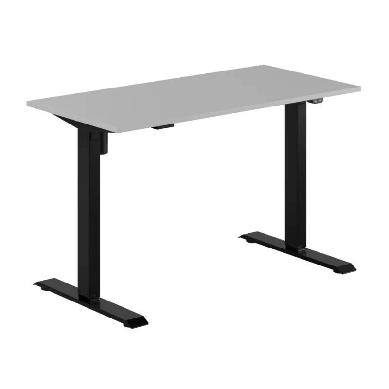 Up & Down Easy skrivbord höj/sänkbart 1 motor - flera storlekar/färgval (160x70 cm, Svart, Grå)