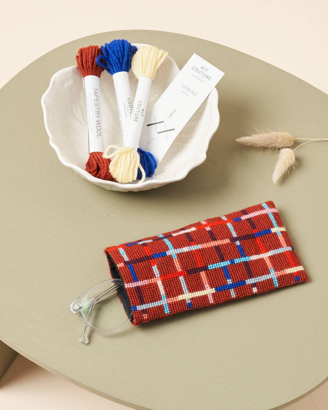 KIT: Gotland Broderi Brilleetui - Marcipan