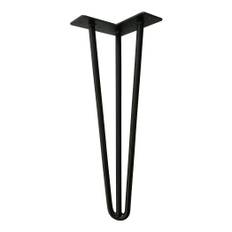 Bordben – Hairpin – 41 cm – Sort – 3 rod