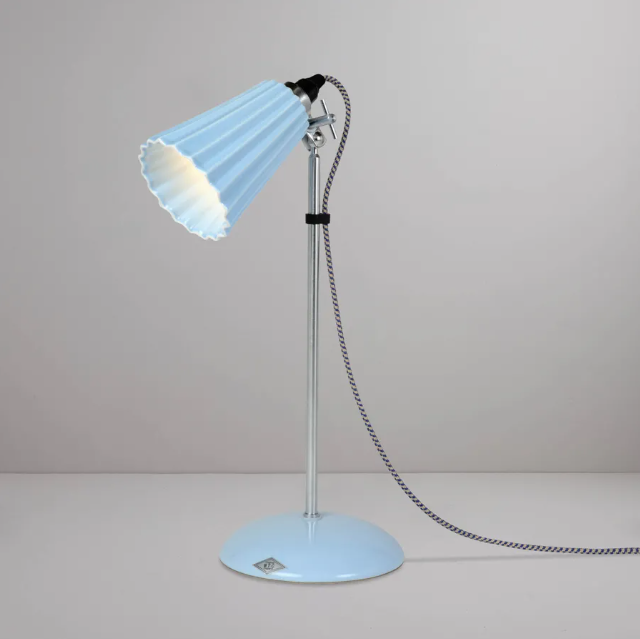 Hector Pleat tabel bordlampe Original BTC - Small Ø9 cm + blue
