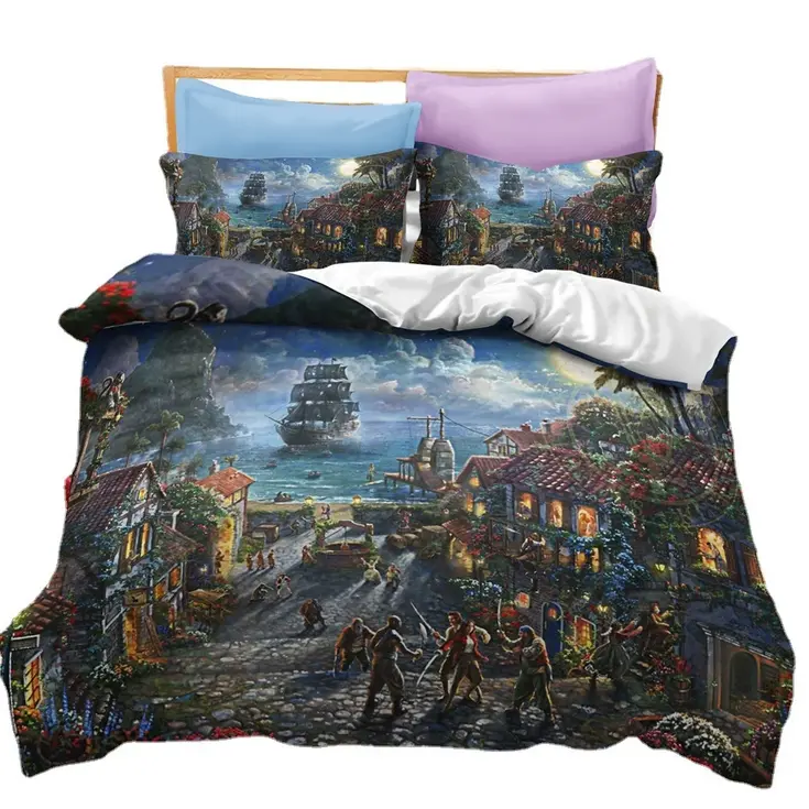Påslakan Pirates of the Caribbean tema, 200 x 230 cm
