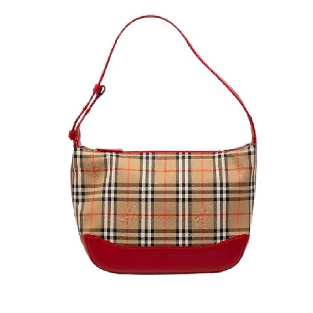 Burberry Vintage Pre-owned Canvas Skuldertaske - Vintage - Dame - Flerfarvet - ONE SIZE - Uld