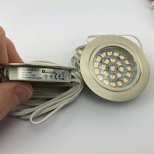 ANWAY LED indbygningsspot med 24 dioder. Varm hvid.