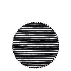 Marimekko Home PICCOLO ROUND SEAT PAD - Utemiljö - BLACK, WHITE / black