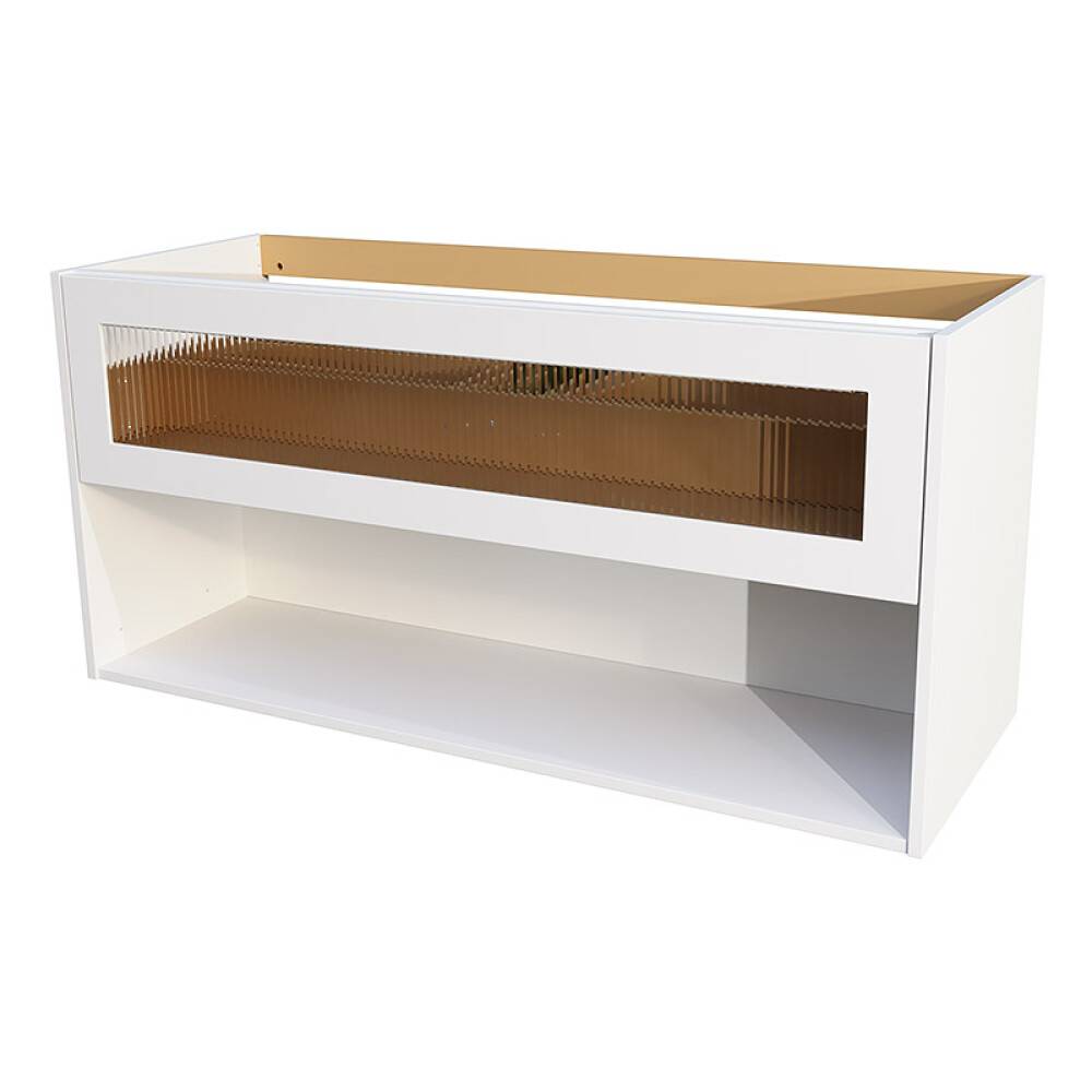 TVÄTTSTÄLLSSKÅP CAMARGUE AURA 1 LÅDA & BOX 120CM LINJEGLAS VIT
