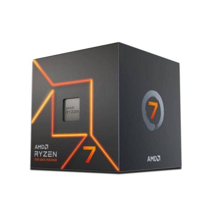 Processor - AMD - Ryzen 7 7700 - Socket AM5 - 8 cores/16 threads - 3.8 GHz (boost 5.3 GHz)