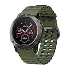 LIUZIHAN Rem kompatibel med Garmin Fenix 6X Sapphire GPS, slitstark, silikon ersättningsarmband för Garmin Fenix 6X Sapphire GPS., Garmin Fenix 6X Sapphire GPS