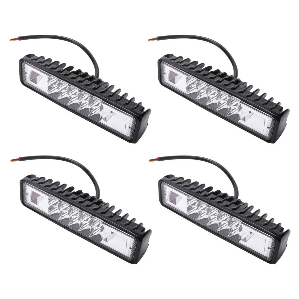 4x 48W Strobe Flash Arbejdslys LED Lysbjælke Hvid Gul Til Offroad ATV SUV Motorcykel Lastbil Trailer 12V