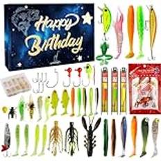 lyanny beteset, fiskedrag set – fisketillbehörsset – fiske Soft Lures Bait Gear Kit för saltvattensötvatten-öringsklaxfiske
