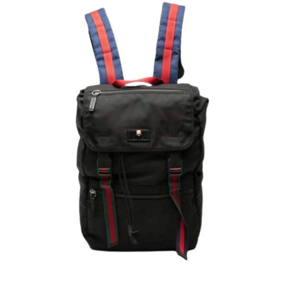 Gucci Vintage Pre-owned Nylon Rygsæk - Vintage - unisex - Sort - ONE SIZE - Nylon