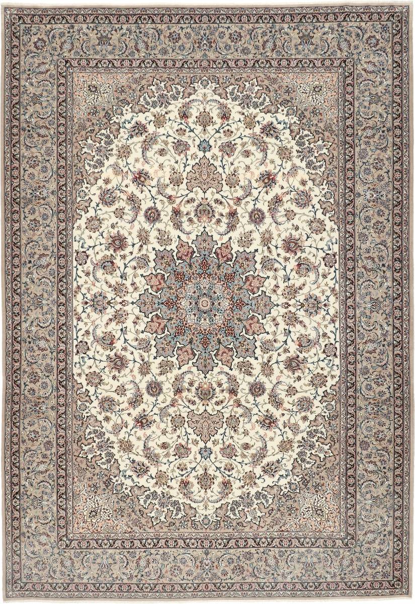 Isfahan Matta 255x370 Persisk Matta Orientalisk Matta Vit / Beige