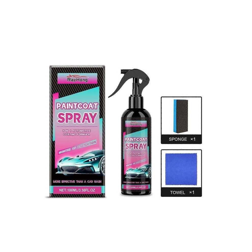 3 in 1 Ceramic Car Coating Spray, 2025 Upgrade Multi-Functional Coating Agent