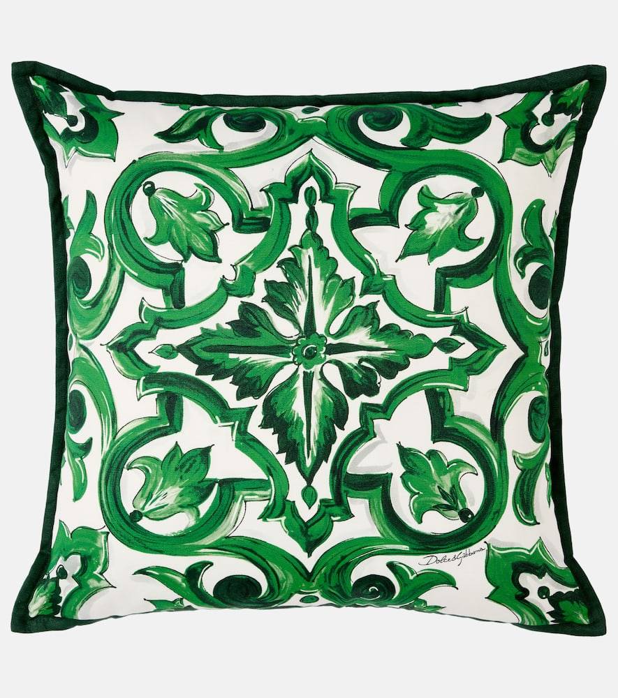 Dolce&Gabbana Casa Small silk canvas cushion