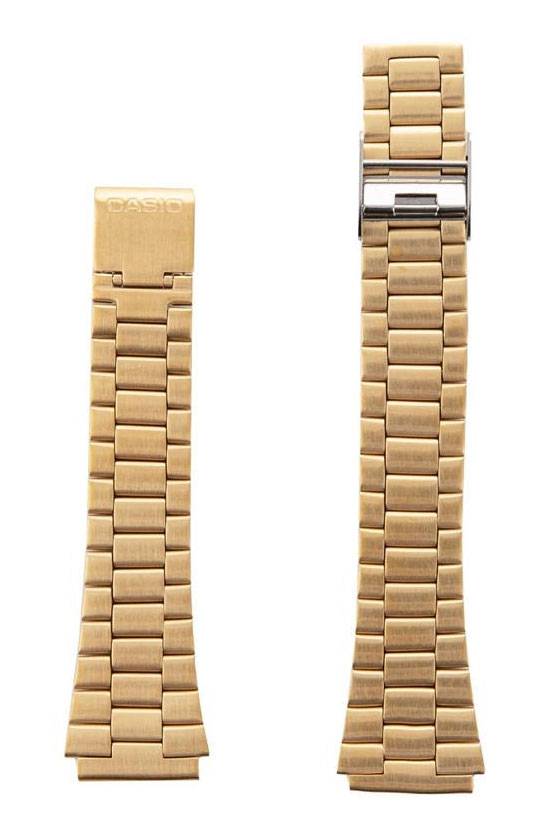 Stainless Steel Gold Strap for Casio Classic A168 / A168WG-9W 10008114