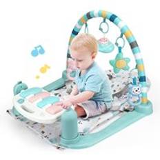 Kidlove 2- i -1 baby fitness piano vikbar spädbarnsmusikstol barns tidiga utbildning leksak jul