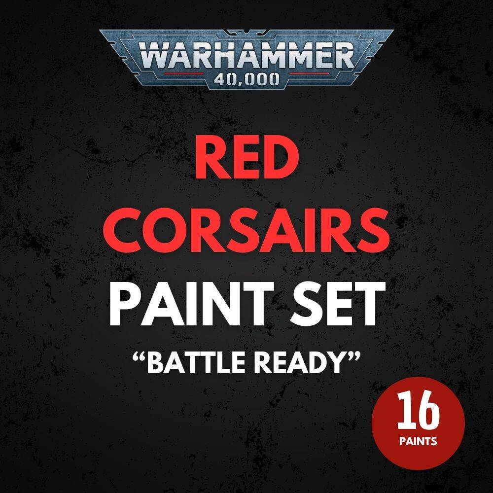 Red Corsairs Paint Set Warhammer 40K - Battle Ready.