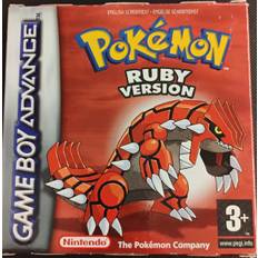 Pokémon Ruby i æske (Slidt manual) (Lidt slid på æsken)