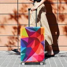 18-32Inch Elastic Suitcase Cover For 18 To 30 Inch Luggage Cover Luggage Square Pattern Anti-Scratch Protector Case Protector Cover Travel Suitcase Co - Multicolor - S (18-21inch),M (22-25inch),L (26-28inch),XL (29-32inch)