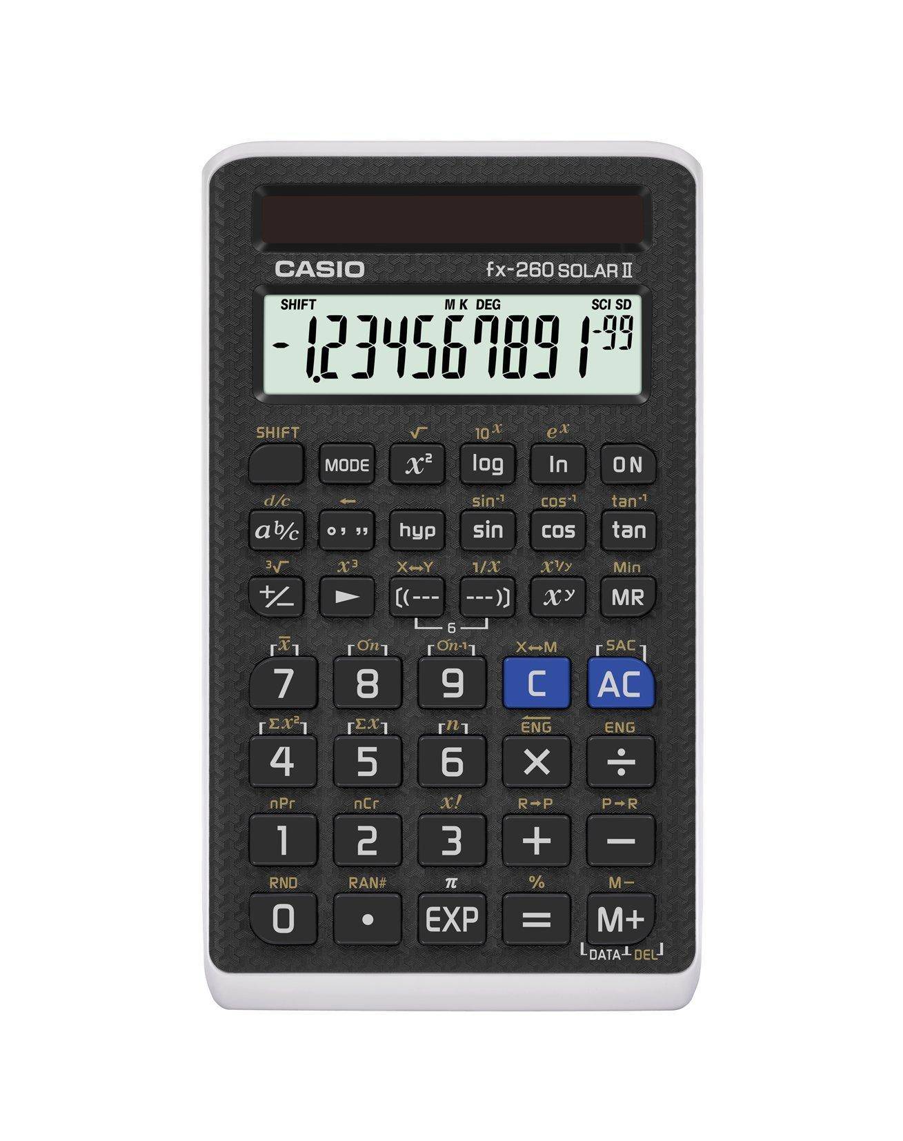 CASIO Scientific Calculator SOLAR II fx-260 (Black) [Used] svart