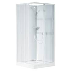 Contura Shower Next NK brusekabine overdel, skydedør, 80x80 cm, mønstret styren