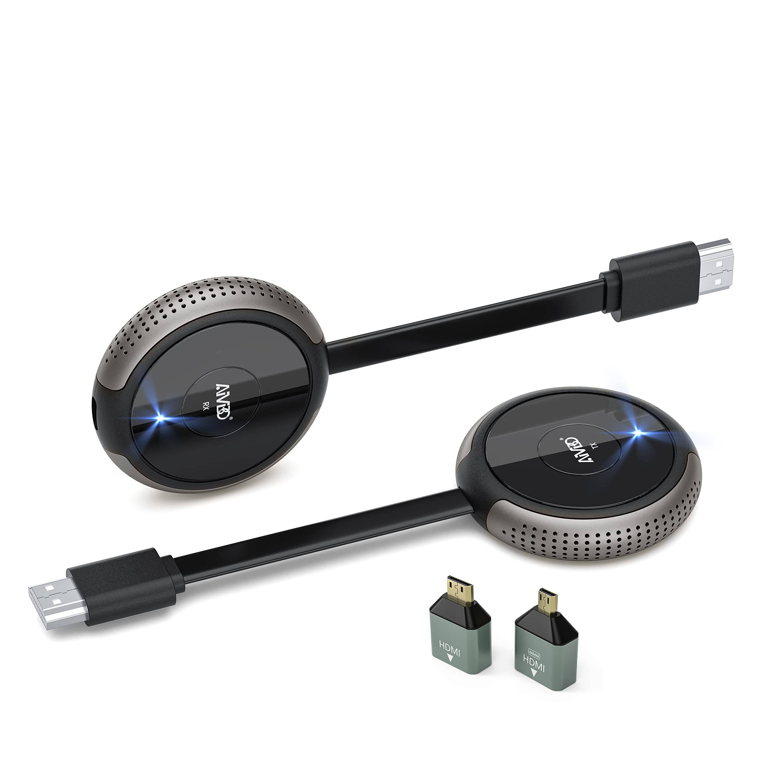 TIMBOOTECH HDMI Wireless Low Latency Wireless HDMI Compliance HDMI Extender Wireless Transmitter 4K Easy Connection Up to 50m Wireless Transmission