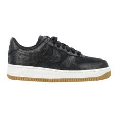 Nike, Skor, Dam, Svart, 40 1/2 EU, Läder, Svarta Sneakers Air Force 1'07 LX