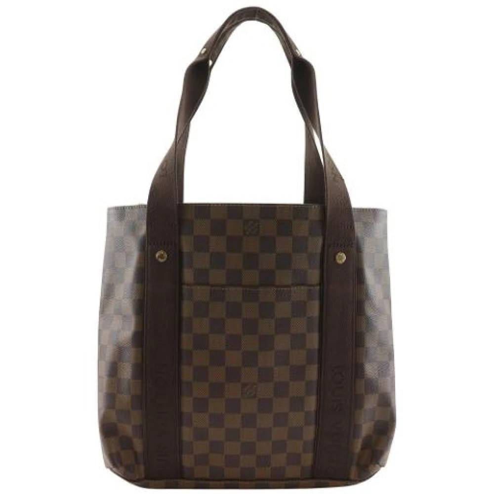 Louis Vuitton Vintage Pre-owned Cabas Beaubourg Damier Canvas Tote Bag - Vintage - Herre - Brun - ONE SIZE - Tyl