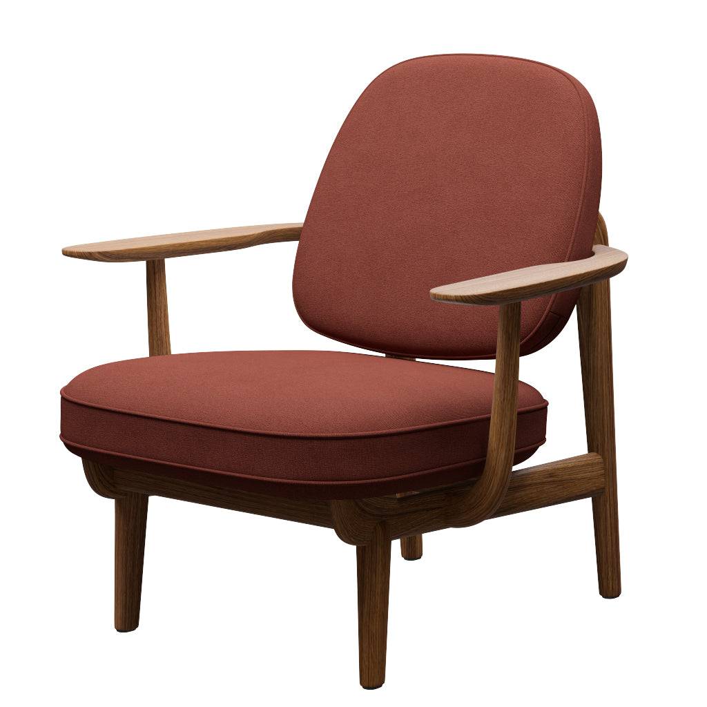 Fred Lænestol, olieret eg fra Fritz Hansen Christianshavn - 1133 Orange - Jacobsen Plus