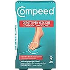 COMPEED Blåsplåster, långvariga och vattentåliga. Snabbläkning - För blåsor på tårna, 9 plåster