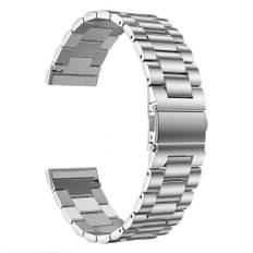 Fitbit Versa 3 - Metal rem i rustfrit stål - Sølv
