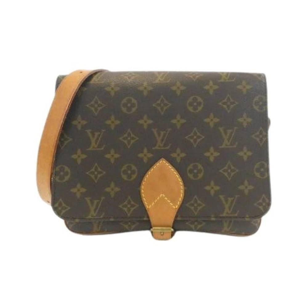 Louis Vuitton Vintage Pre-owned Monogram Skuldertaske - Vintage - Dame - Brun - ONE SIZE - Uld