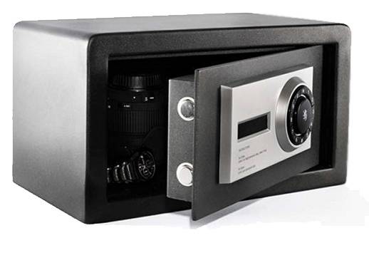 Kassaskåp Secura SP 20E, elektroniskt kodlås, nödnyckel (200x350x200mm)