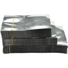 100 st/parti aluminiumfoliepåse påse mylar vakuum silver matförvaring platta påsar 3 storlekar - 8 x 12cm