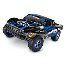 Traxxas Slash 2WD 1/10 Bil m/ USB Lader og Batteri - Blå