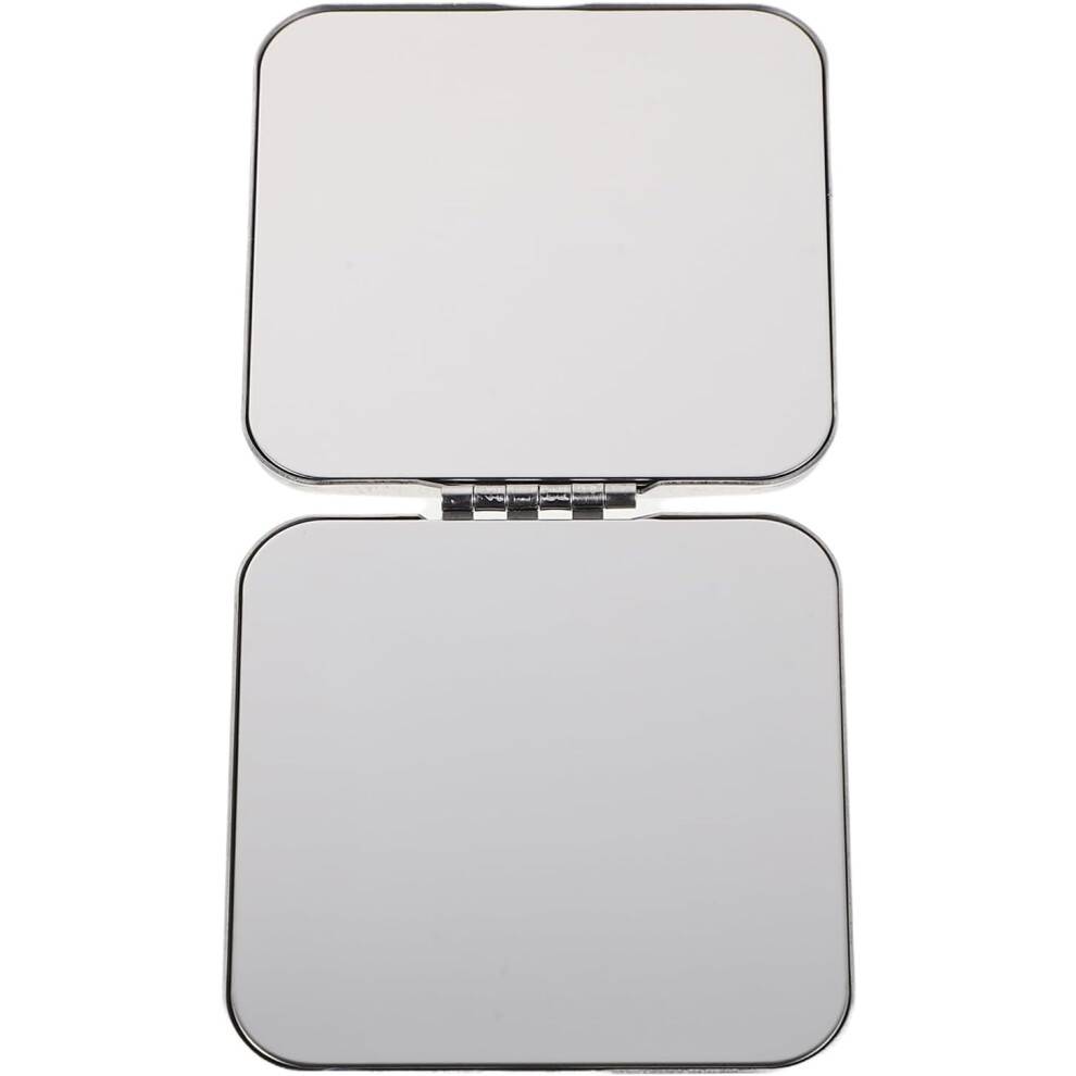 Sminkspegel Mini Flip-top Sminkspegel Bärbar Kompakt Glas För Väska Resor Utomhus Fester