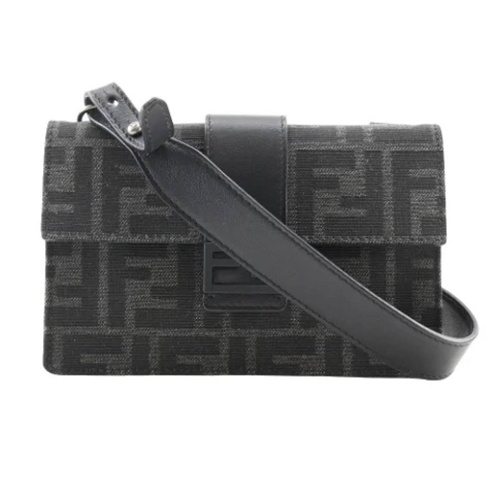 Fendi Vintage Pre-owned Canvas fendi-tasker - Vintage - Dame - Sort - ONE SIZE - Uld