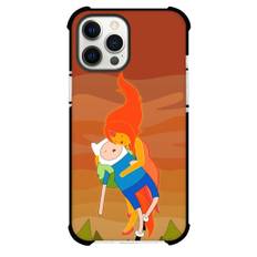 Adventure Time Flame Princess For iPhone Samsung Galaxy Pixel OnePlus Vivo Xiaomi Asus Sony Motorola Nokia - Flame Princess Hugging Finn Illustration