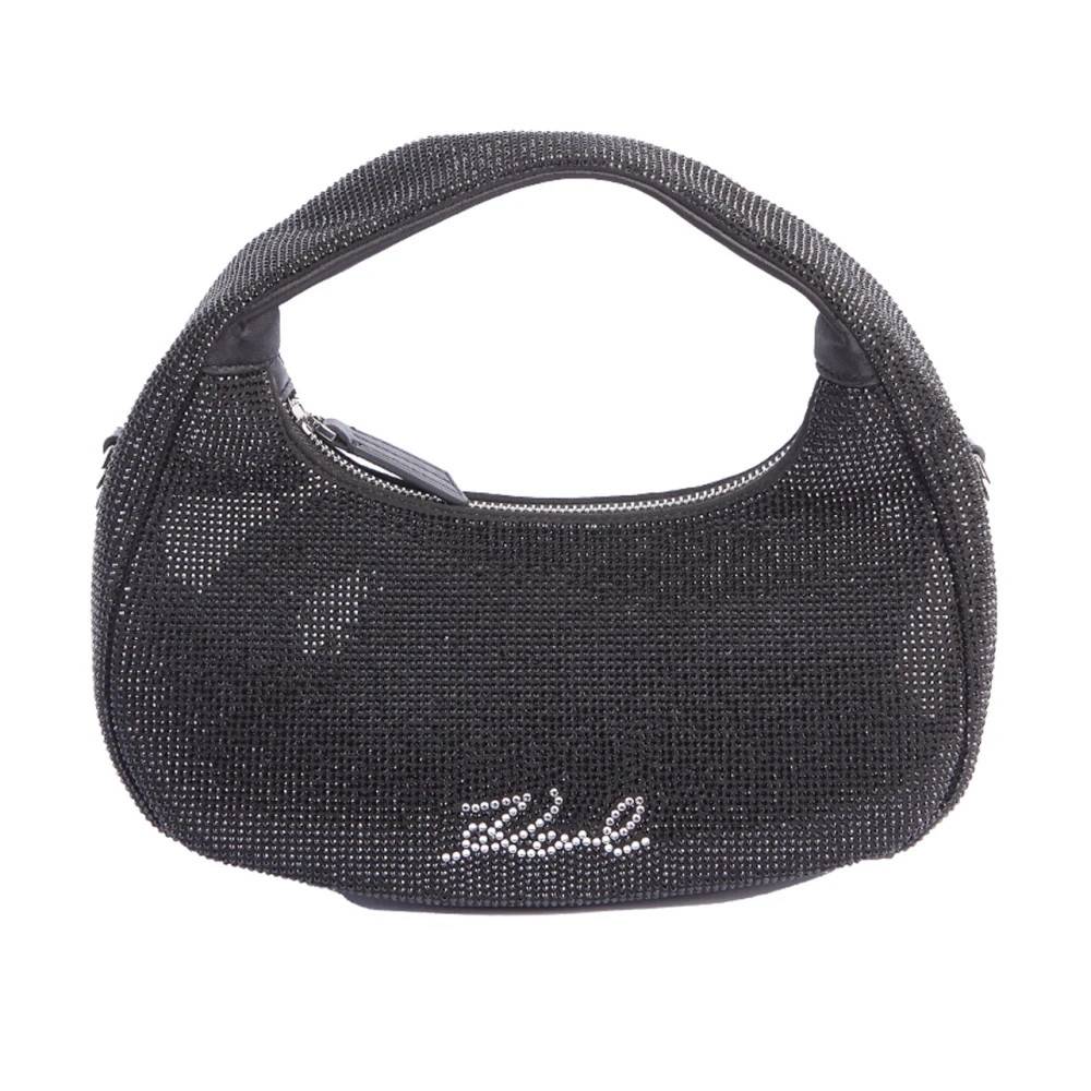 Karl Lagerfeld Aftenunderskrift Lille Hobo - Tasker - Dame - Sort - ONE SIZE - Læder
