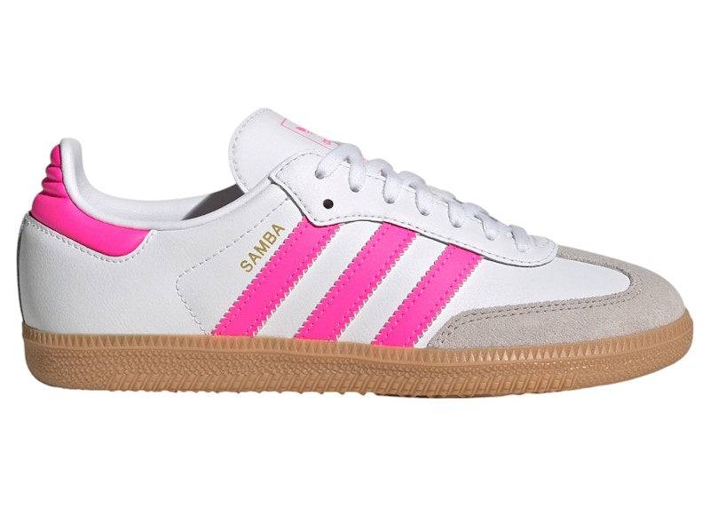 adidas Samba OG Cloud White Lucid Pink Gum (GS) - 35 2/3 / Standard
